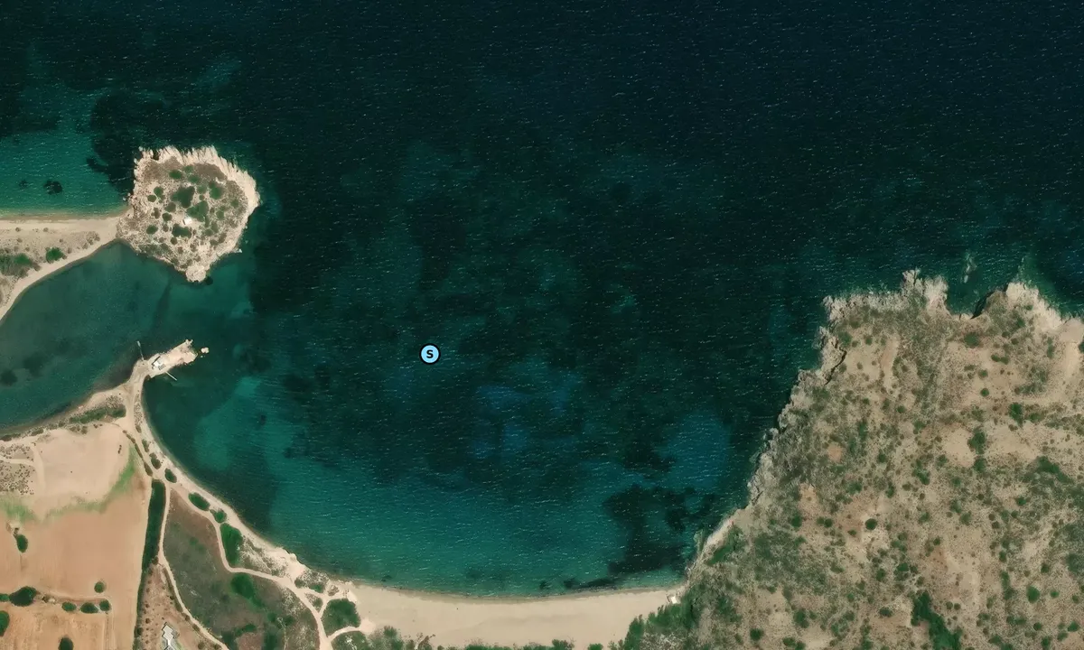 Satelite image of Paralia Fatourena