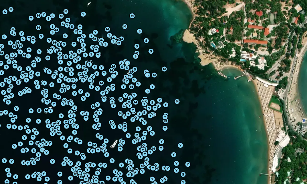 Satelite image of Παραλία Καραγκιόζης