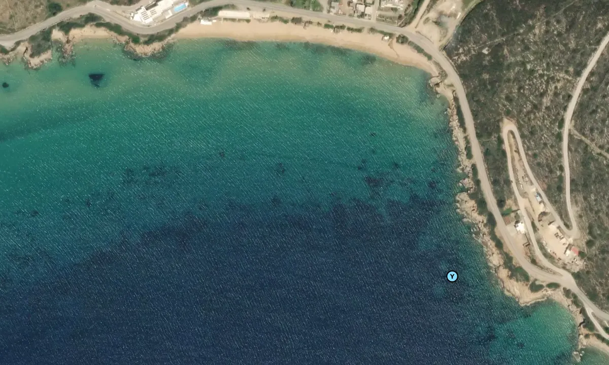 Satelite image of Paralia Kipri