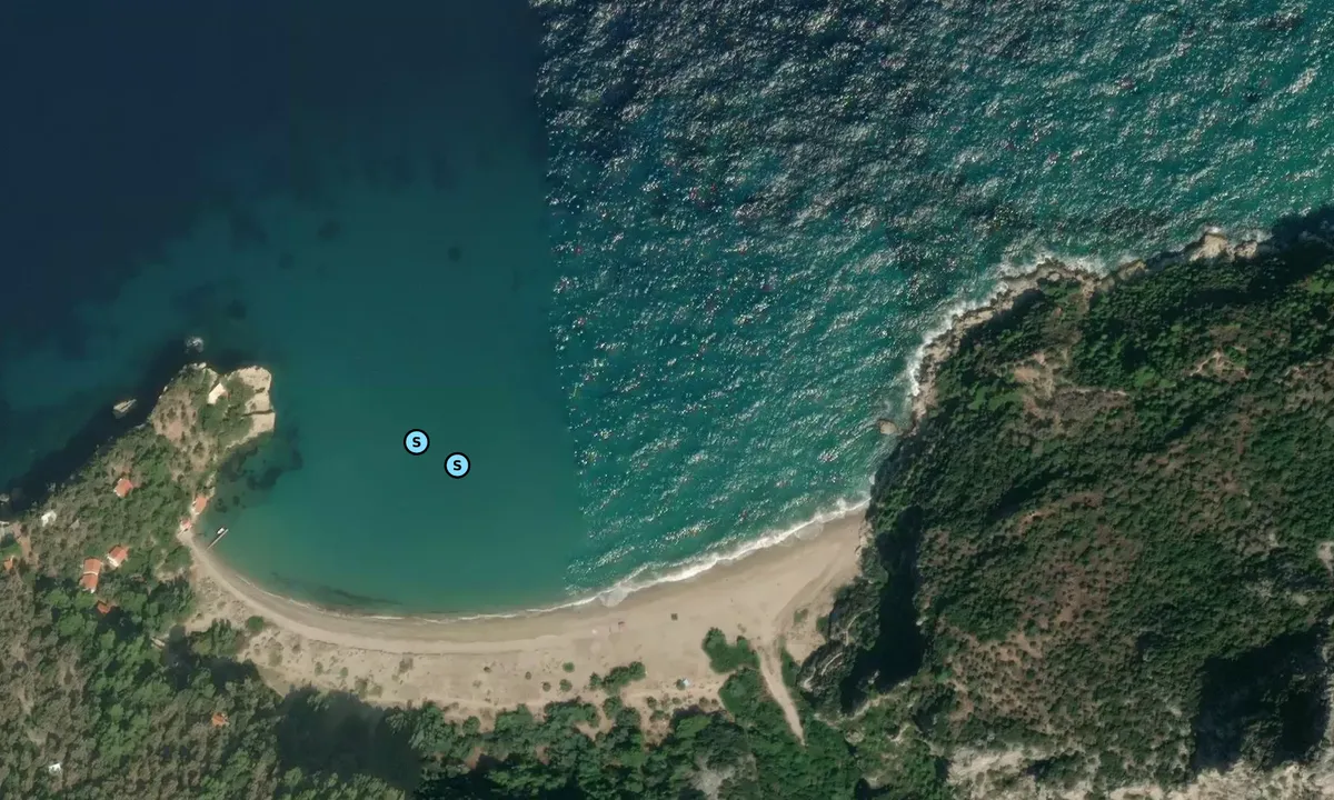 Satelite image of Paralia Megalo Seitani