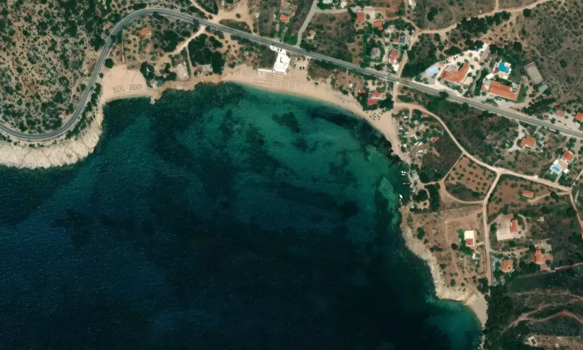 Satelite image of Paralia Psili Ammos
