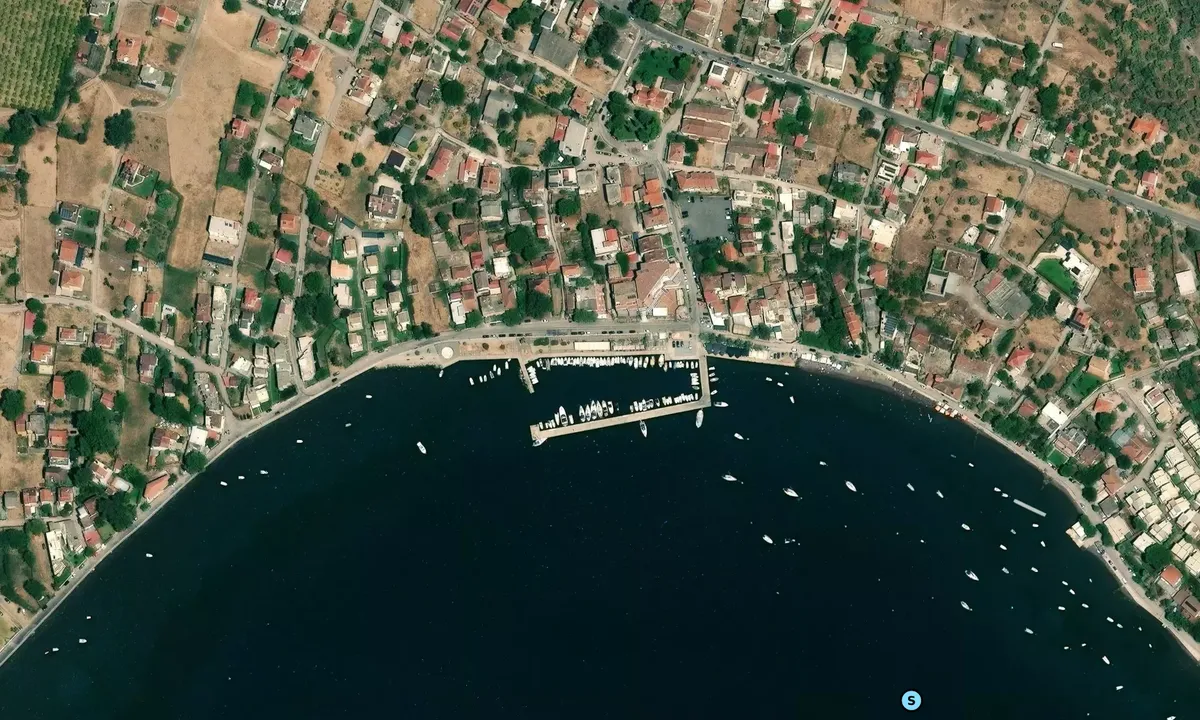 Satelite image of Paralia Rachon 1