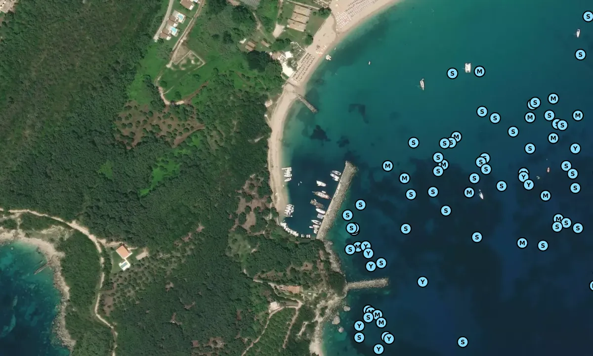 Satelite image of Parga marina