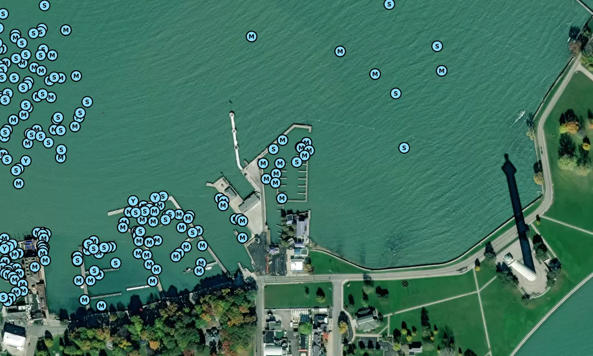 Satelite image of Park Place Boat Club
