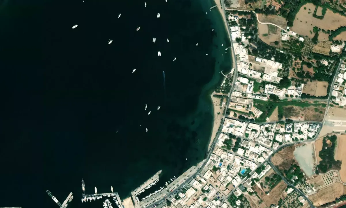 Flyfoto av Paros