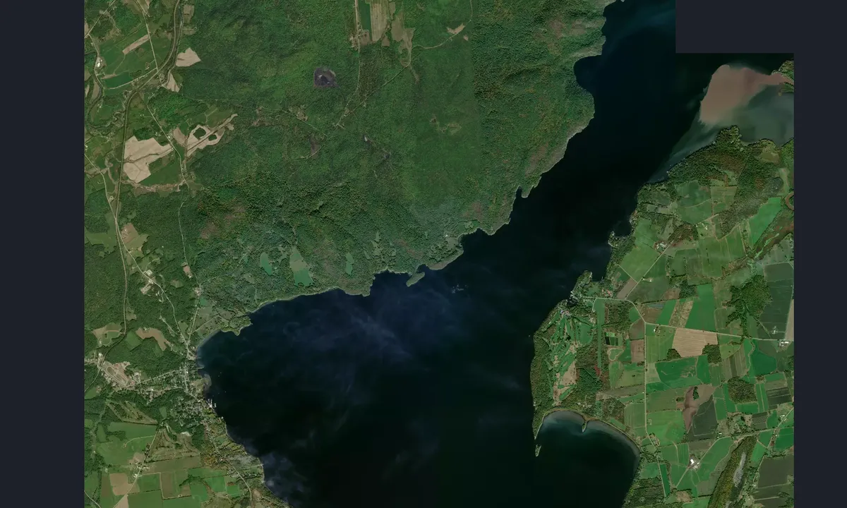 Flyfoto av Partridge Harbor