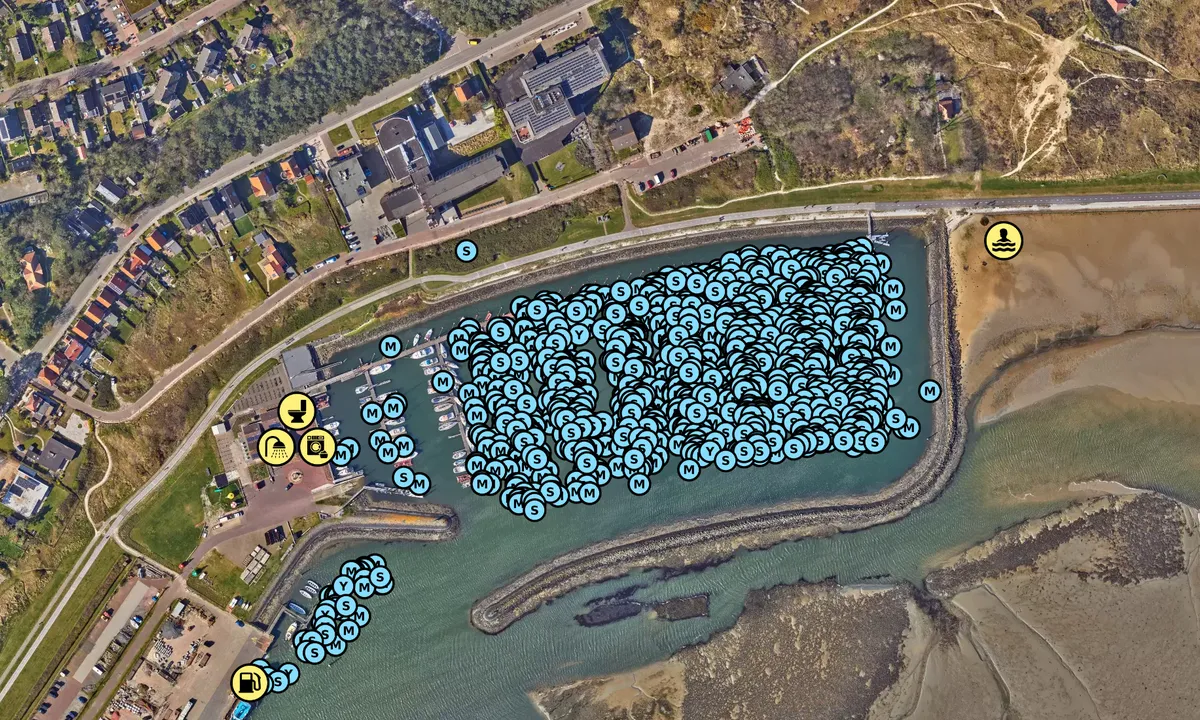 Satelite image of Passantenhaven Terschelling