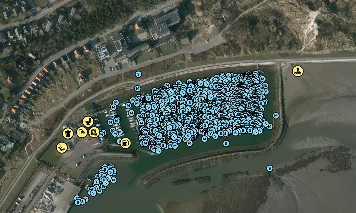 Satelite image of Passantenhaven Terschelling