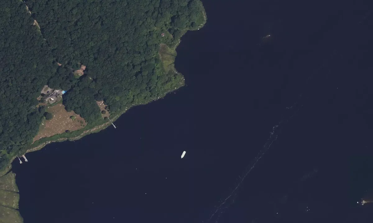 Satelite image of Pawcatuck River