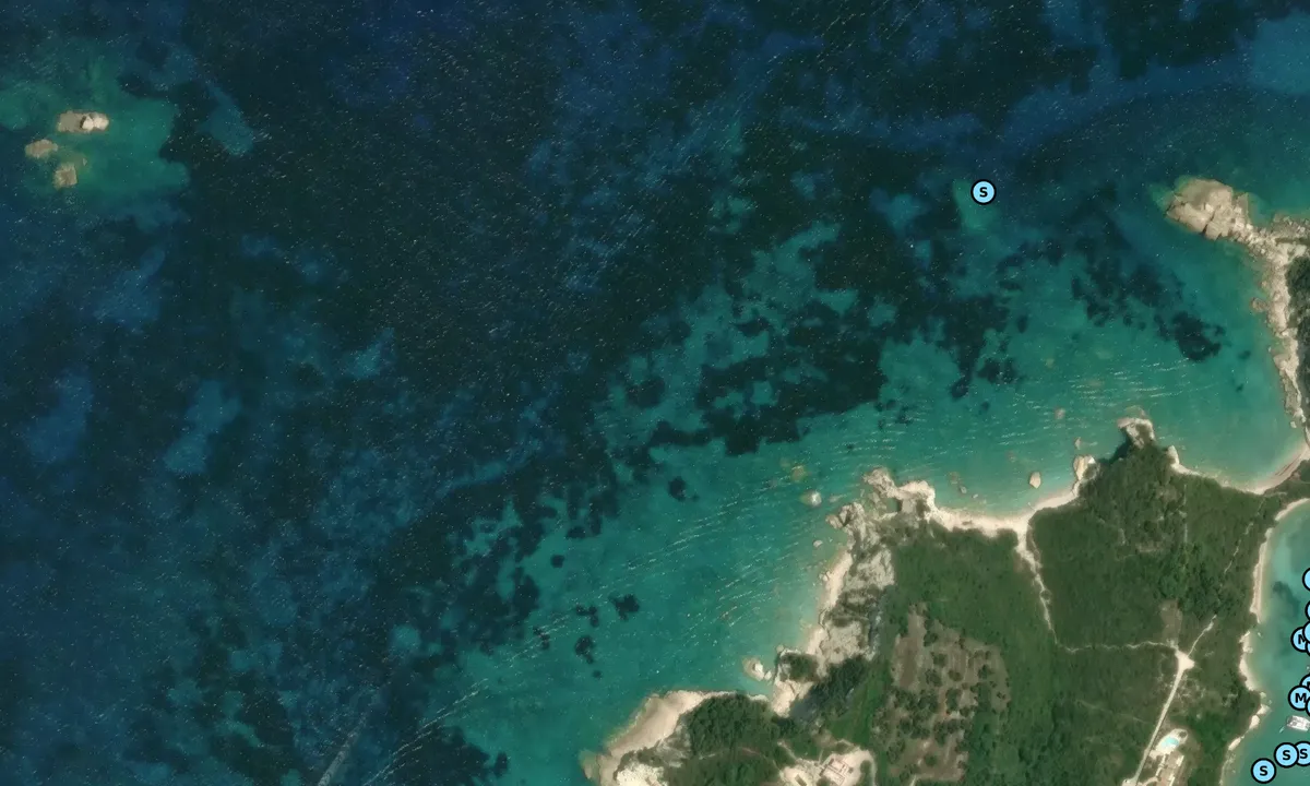 Satelite image of PAXOS NW Cape