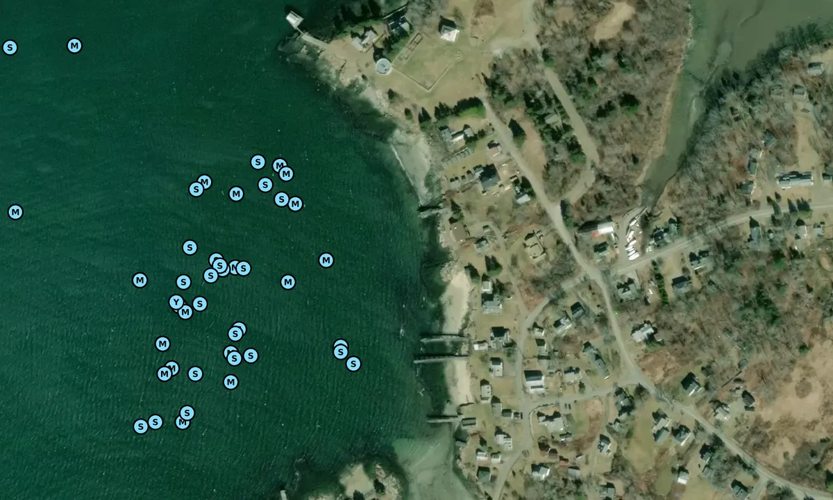 Satelite image of Pemaquid Beach Boat Works