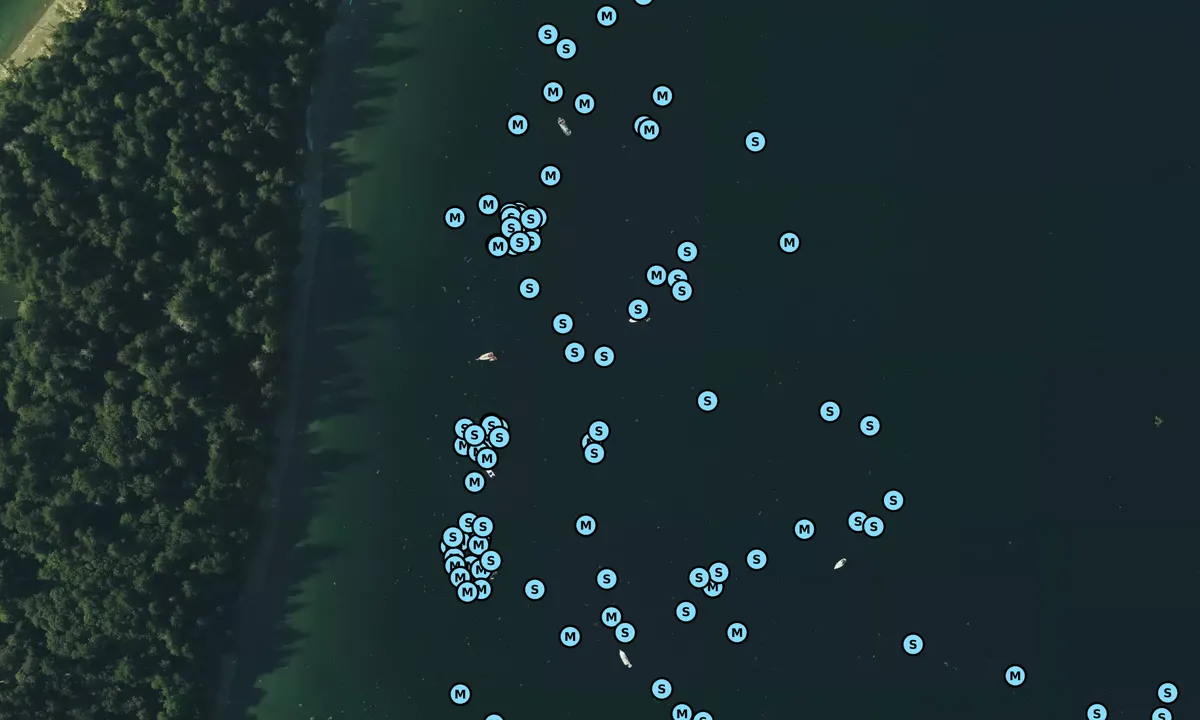 Satelite image of Penrose State Park (moorings)