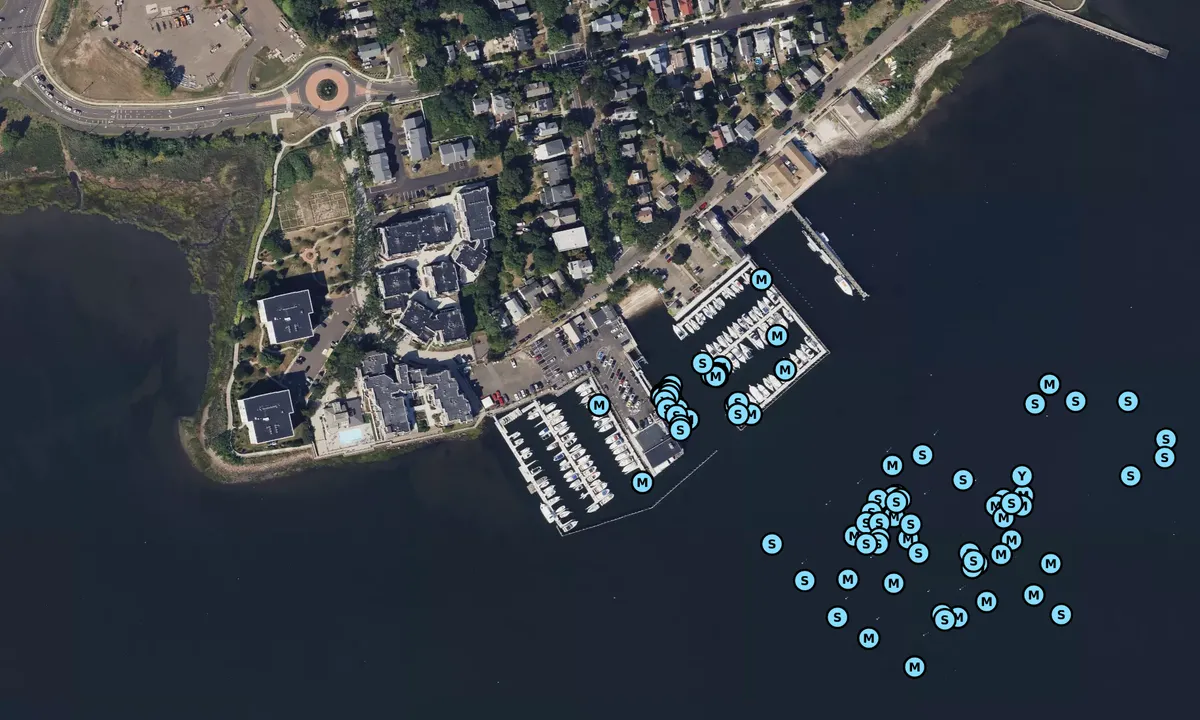 Satelite image of Pequonnock Yacht Club - New Haven