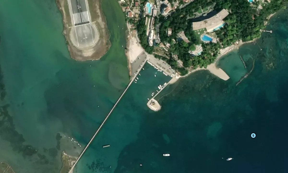 Satelite image of Perama - Corfu