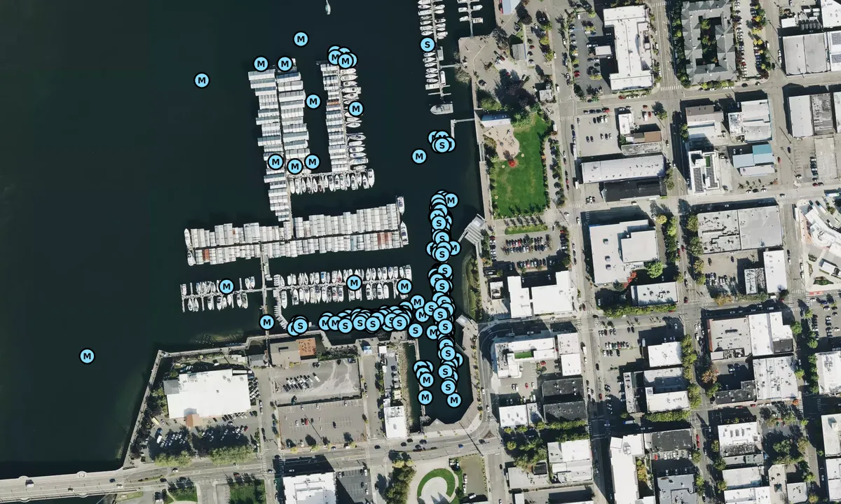 Satelite image of Percival Landing