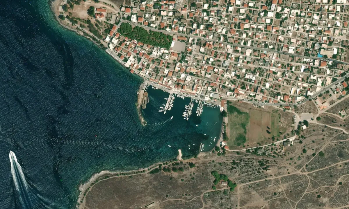 Flyfoto av Perdika Town