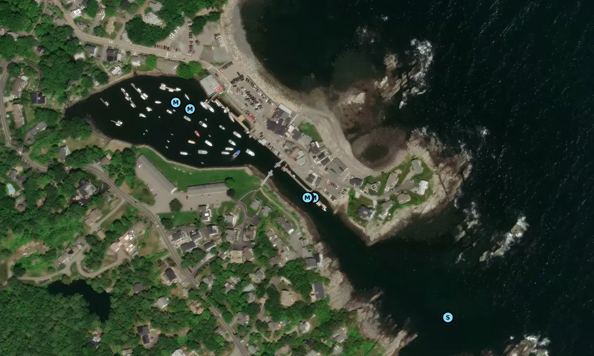 Satelite image of Perkins Cove Town Dock
