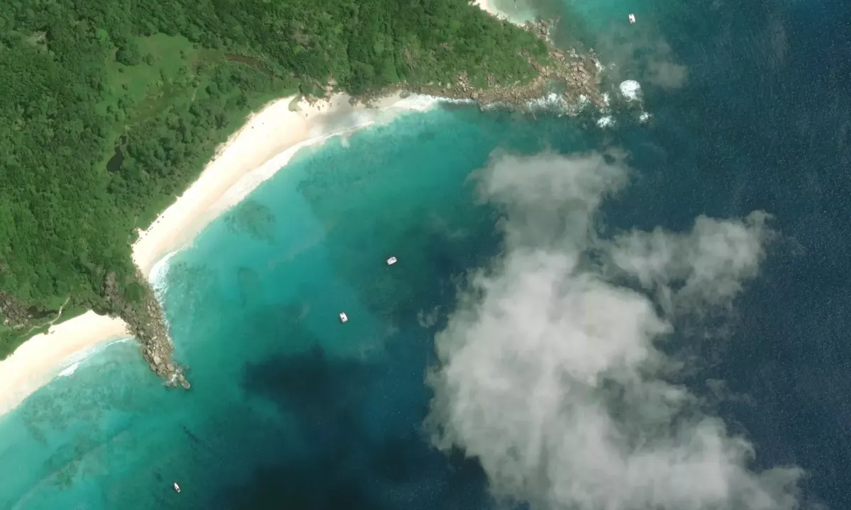 Flyfoto av Petite Anse