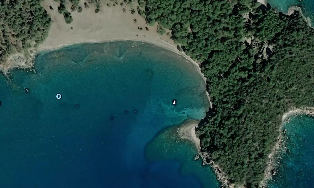 Satelite image of Phaselis Bay South