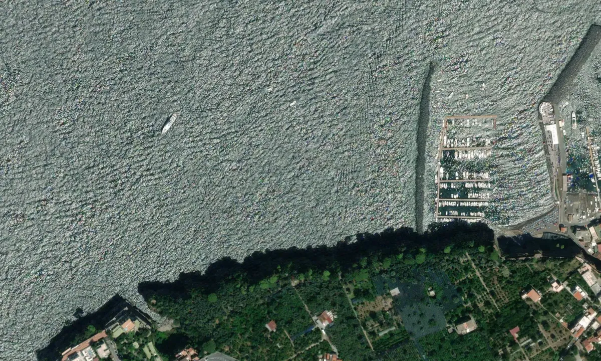 Flyfoto av Piano di Sorrento