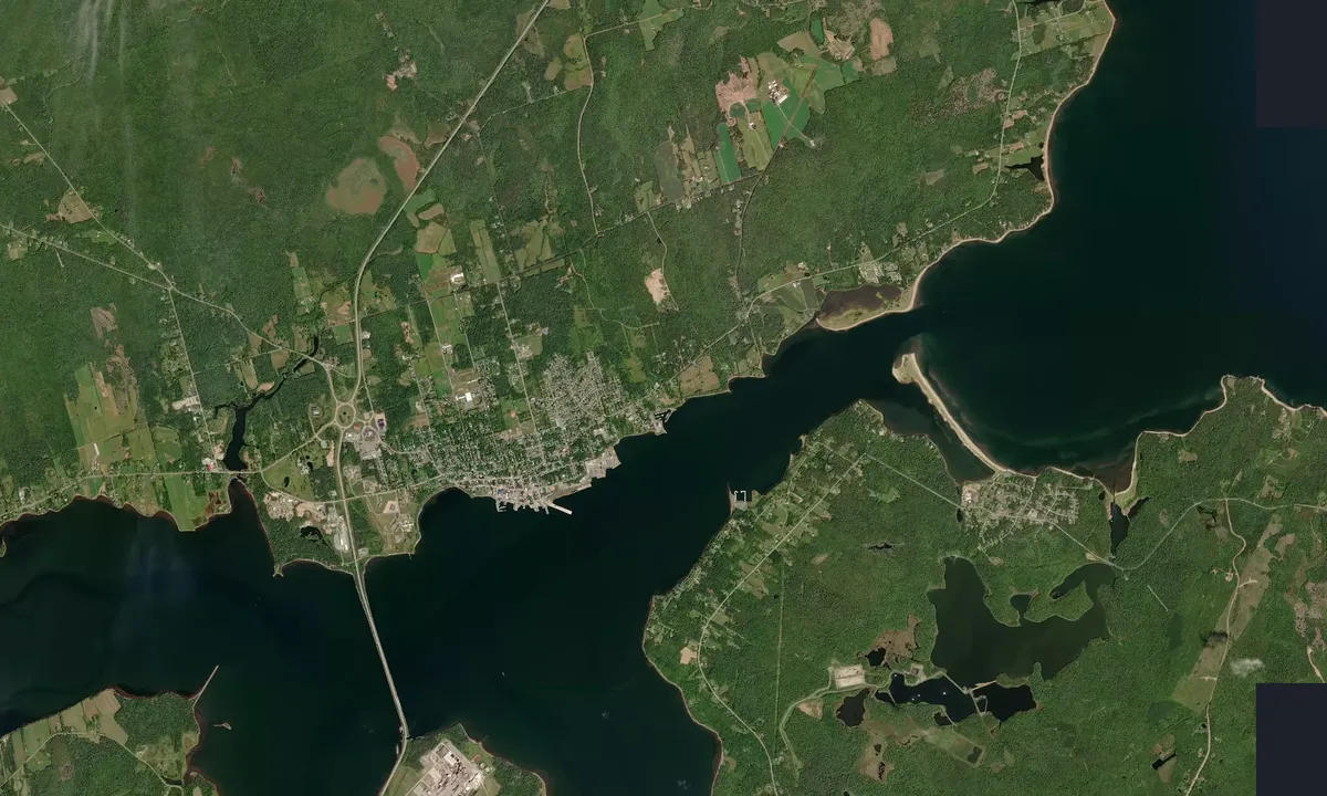 Flyfoto av Pictou Marina