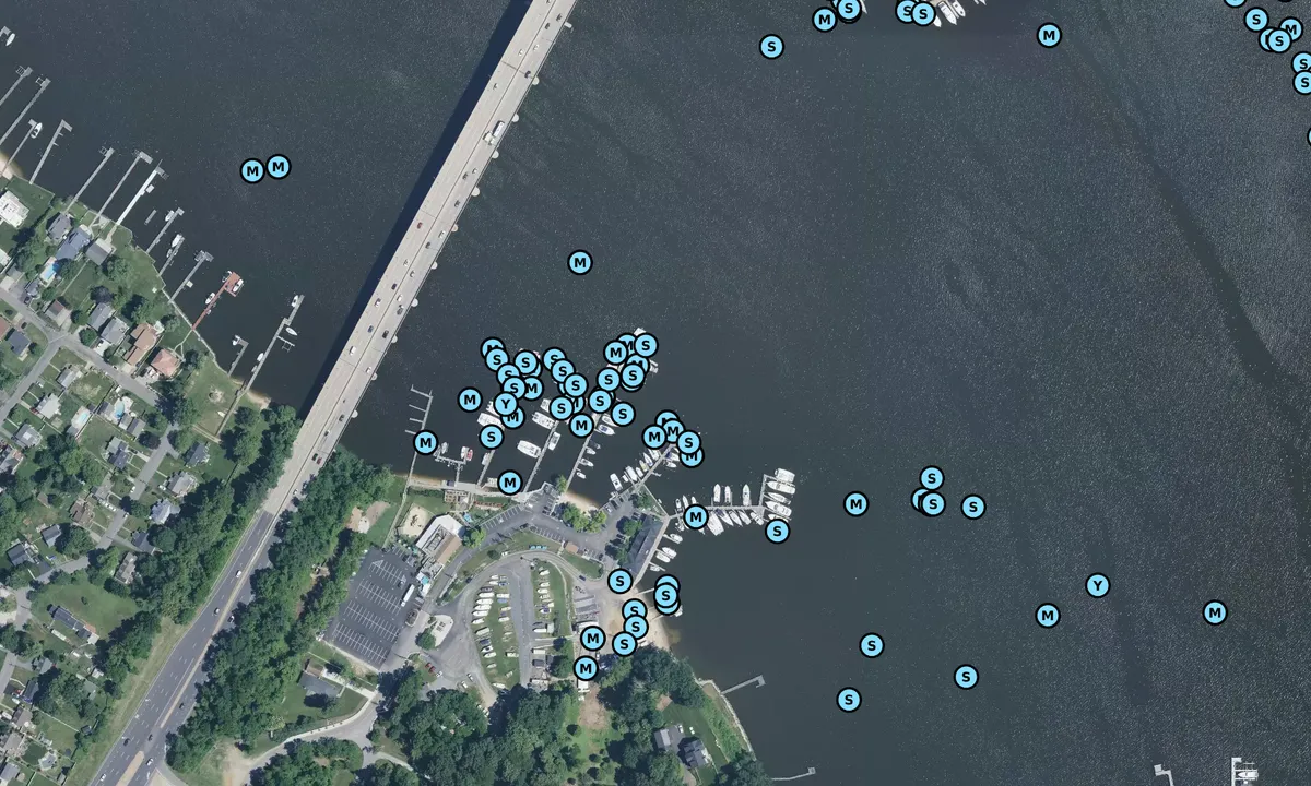 Satelite image of Pier 7 Marina - Edgewater