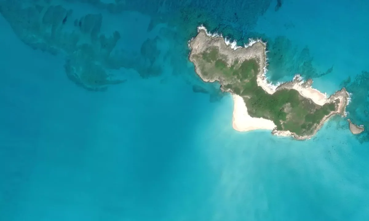 Flyfoto av Pigeon Cay Sandbar