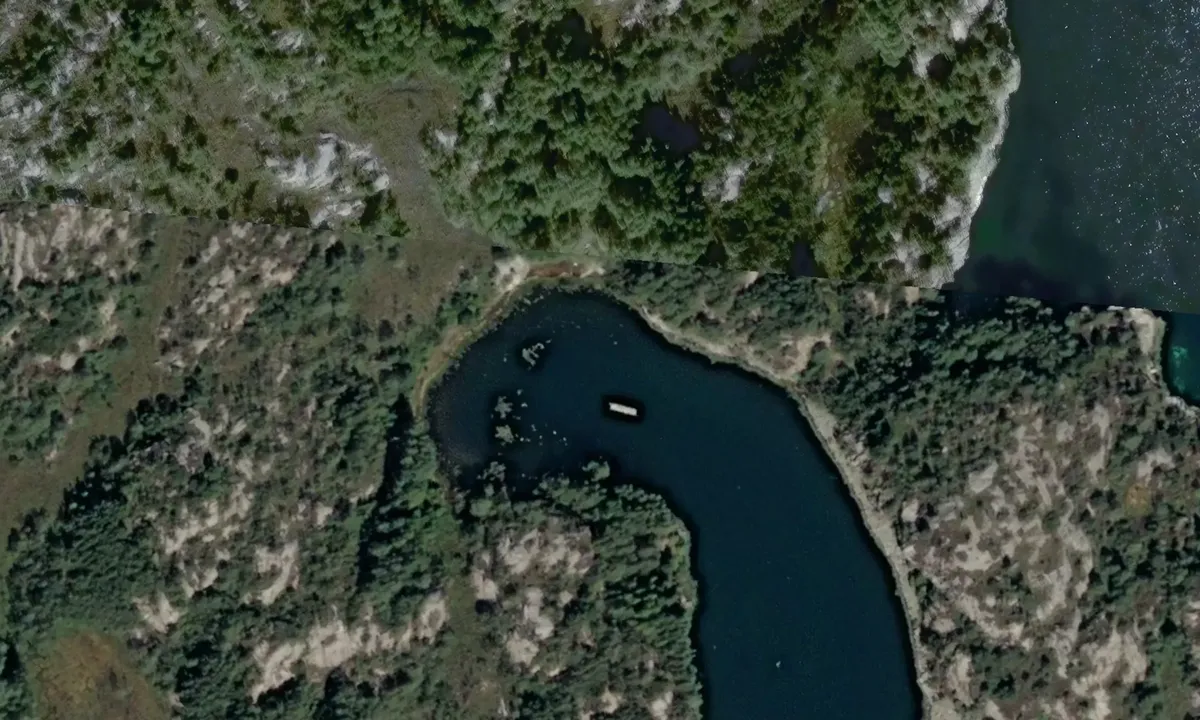 Satelite image of Pilapollen - Fitjar