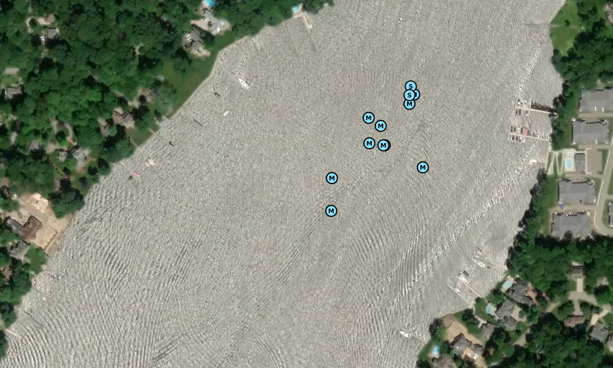 Satelite image of Pine Creek Bay