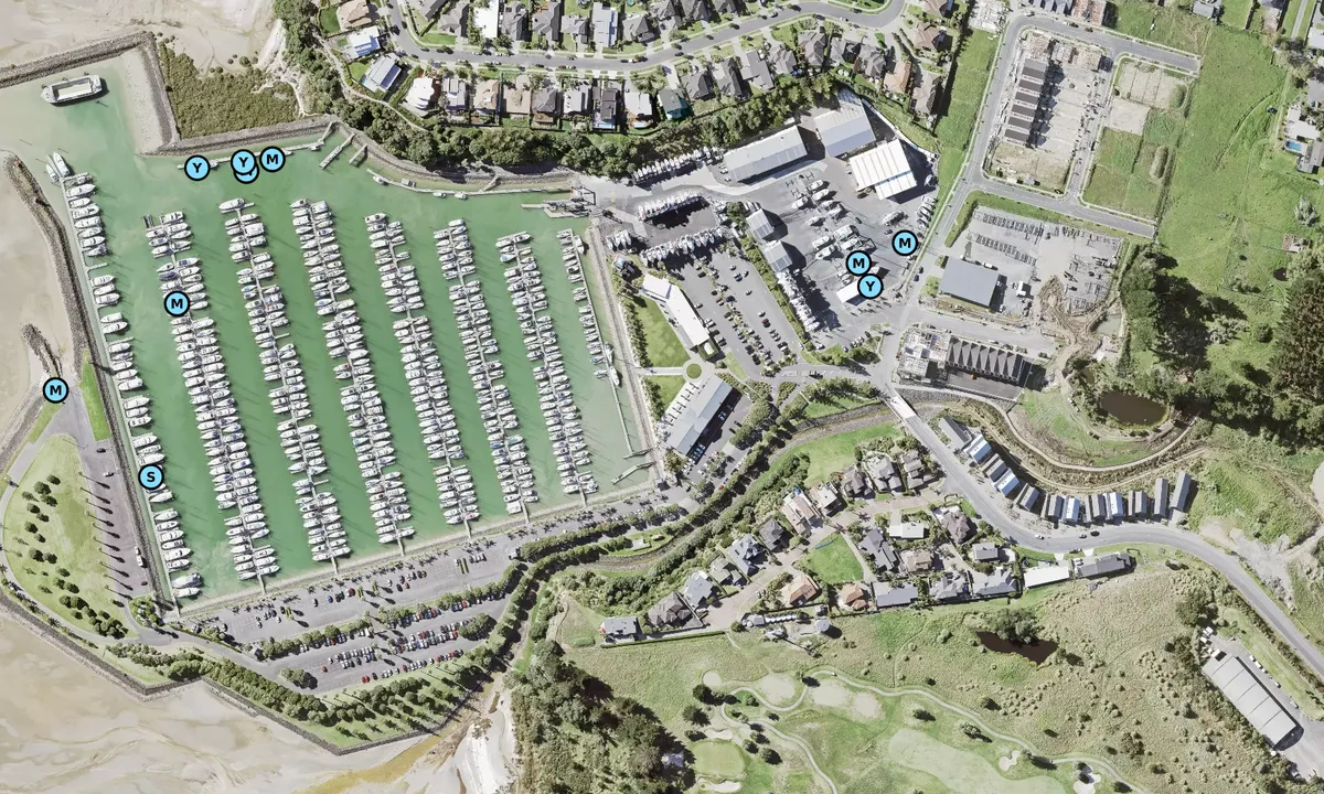 Satelite image of Pine Harbour