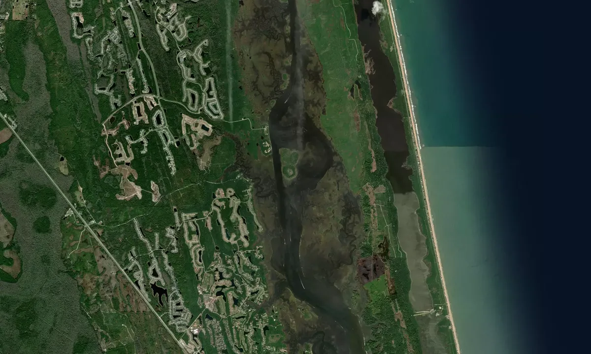Flyfoto av Pine Island South