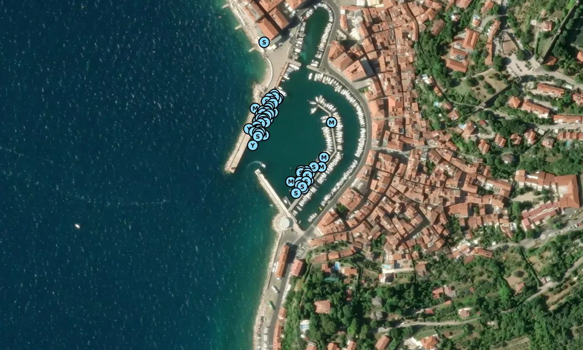 Satelite image of Piran
