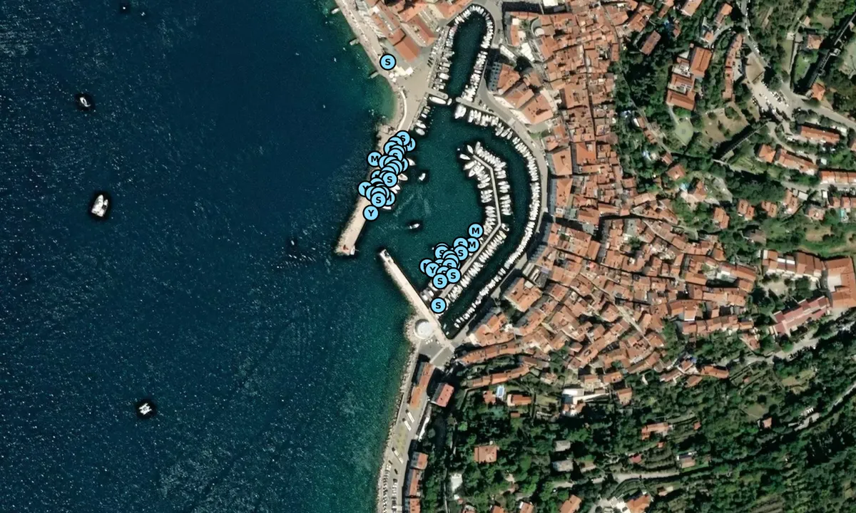 Satelite image of Piran