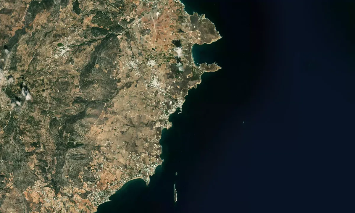 Flyfoto av Piso Livadi