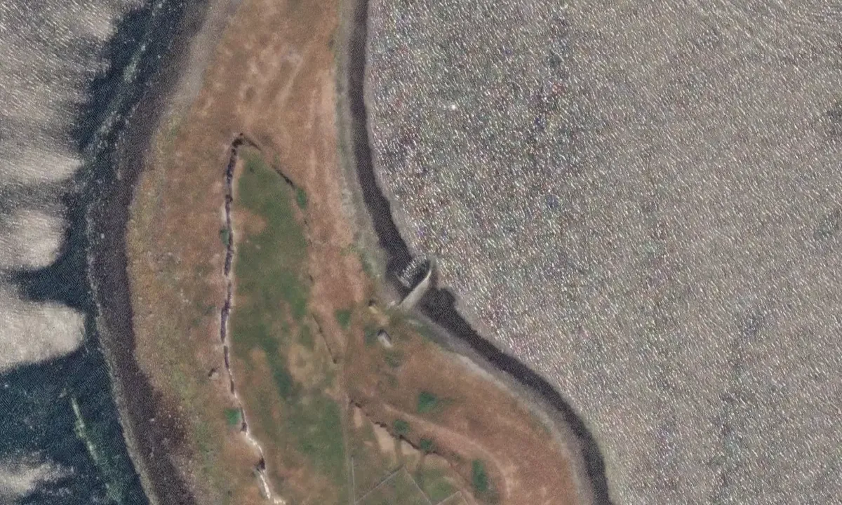 Satelite image of Pladda Harbour