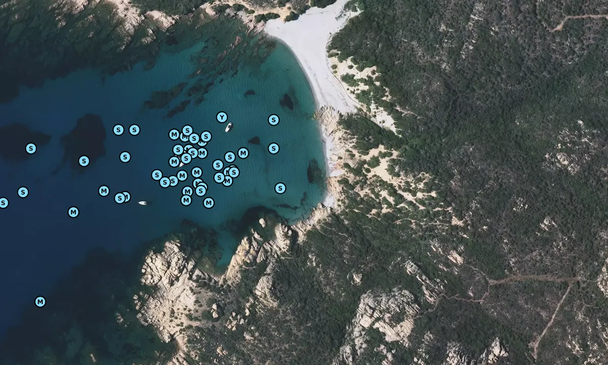 Satelite image of Plage d'argent - Sartène