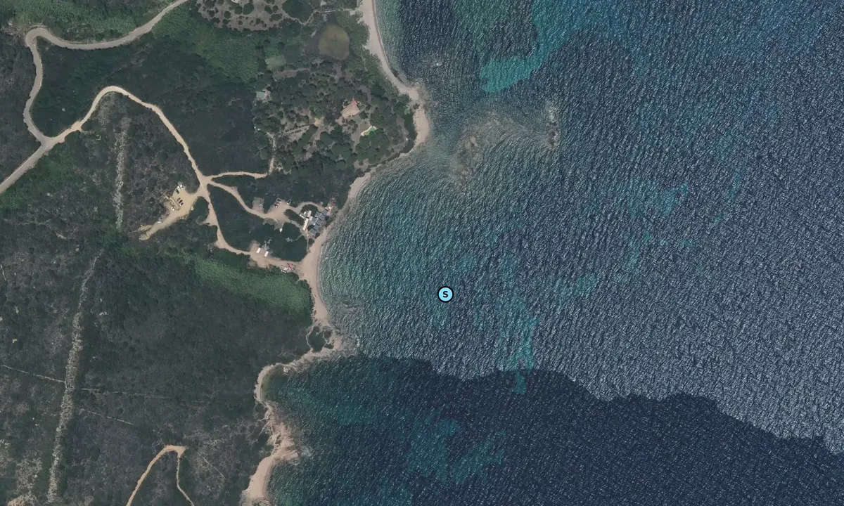 Satelite image of Plage de Cala longa