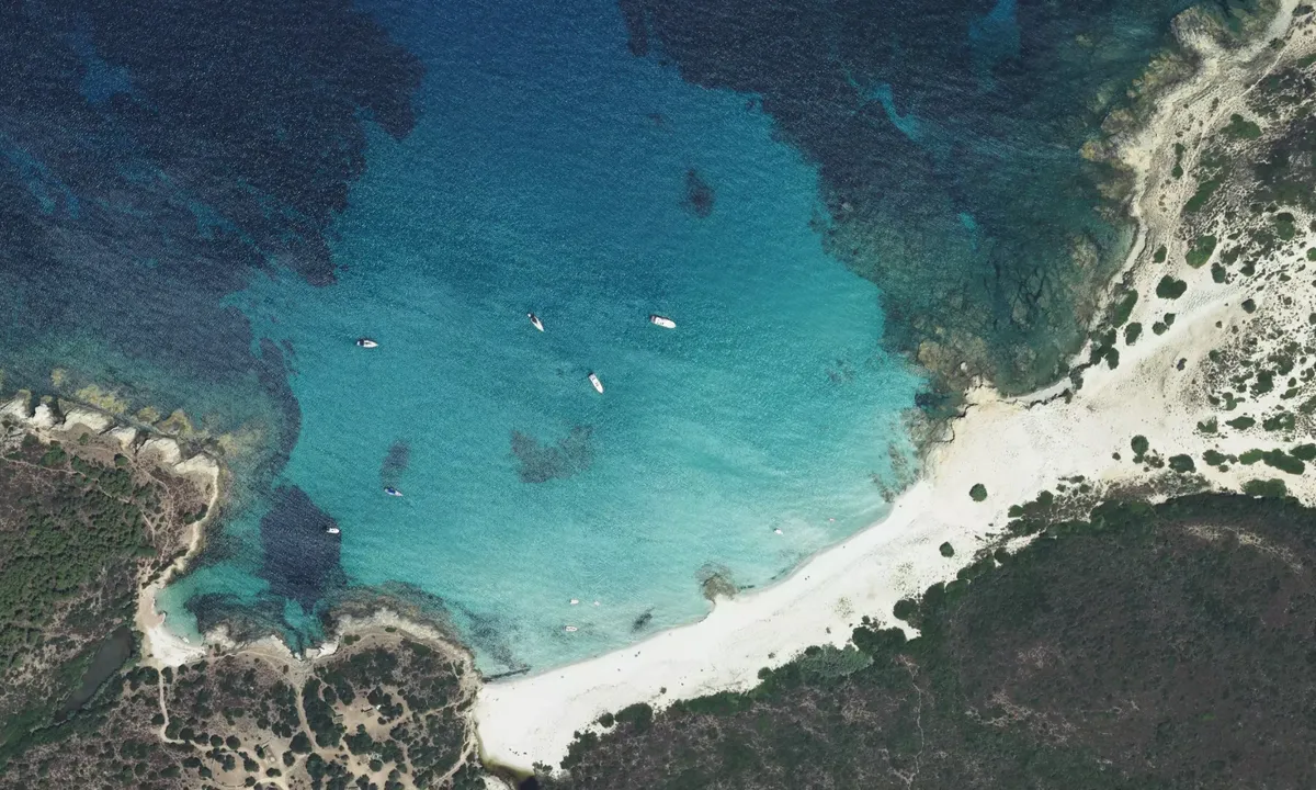 Flyfoto av Plage de Ghignu