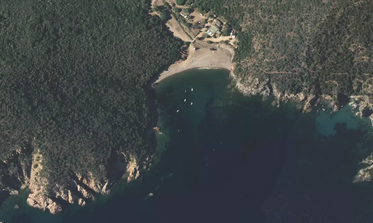 Satelite image of Plage de Gradelle