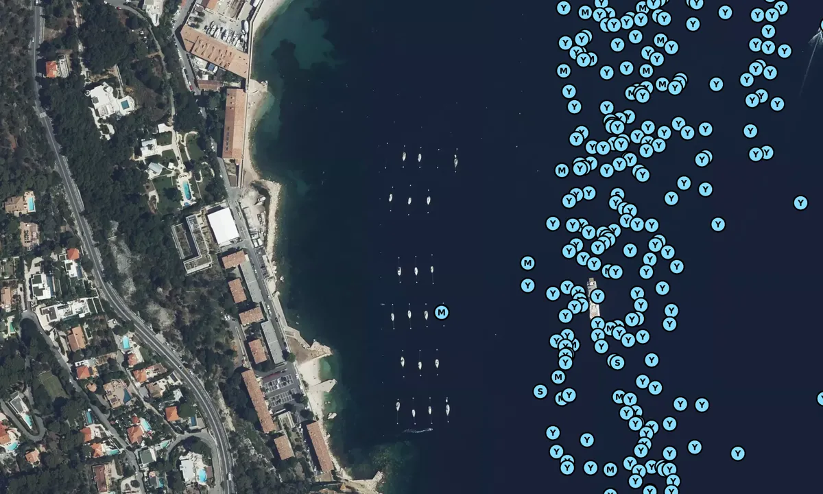 Satelite image of Plage De La Darse