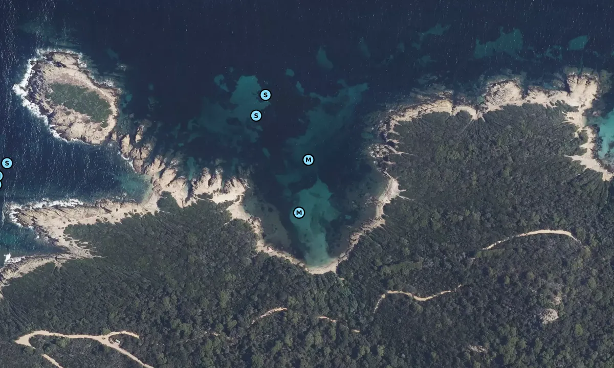 Satelite image of Plage de L'Aiguade