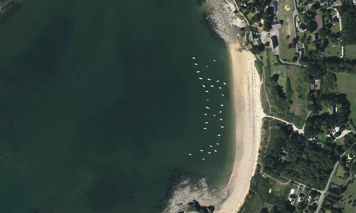 Flyfoto av Plage de Maresclé
