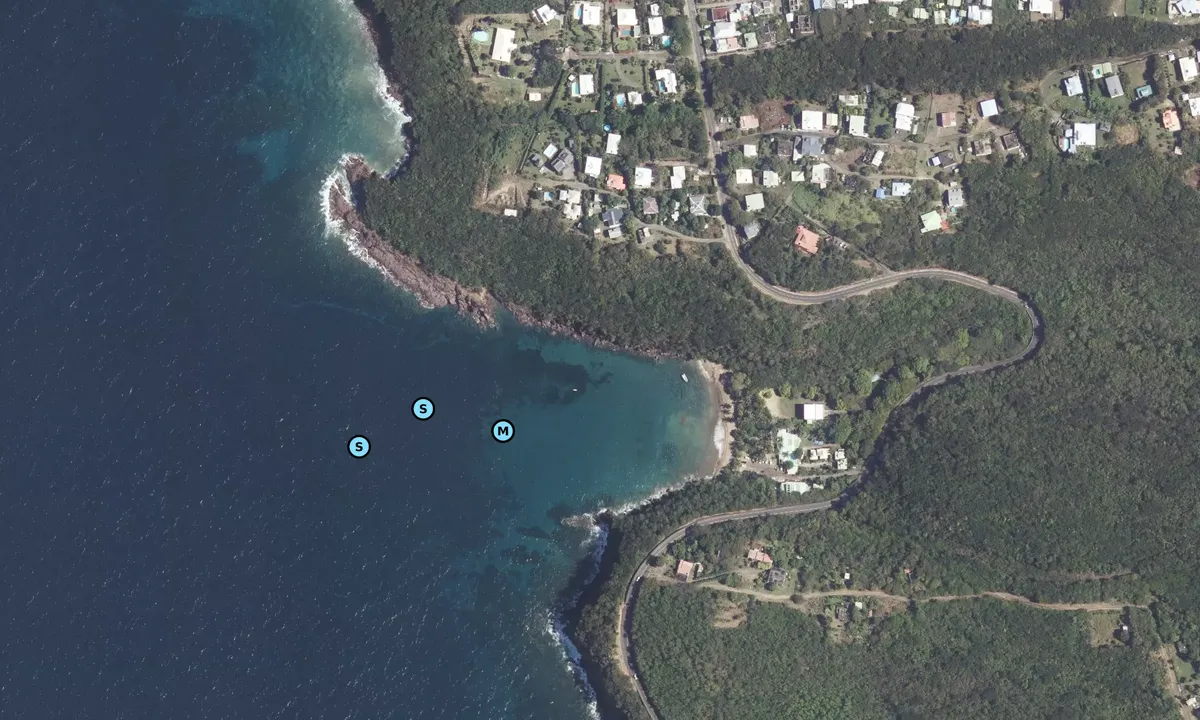 Satelite image of Plage de Petite Anse