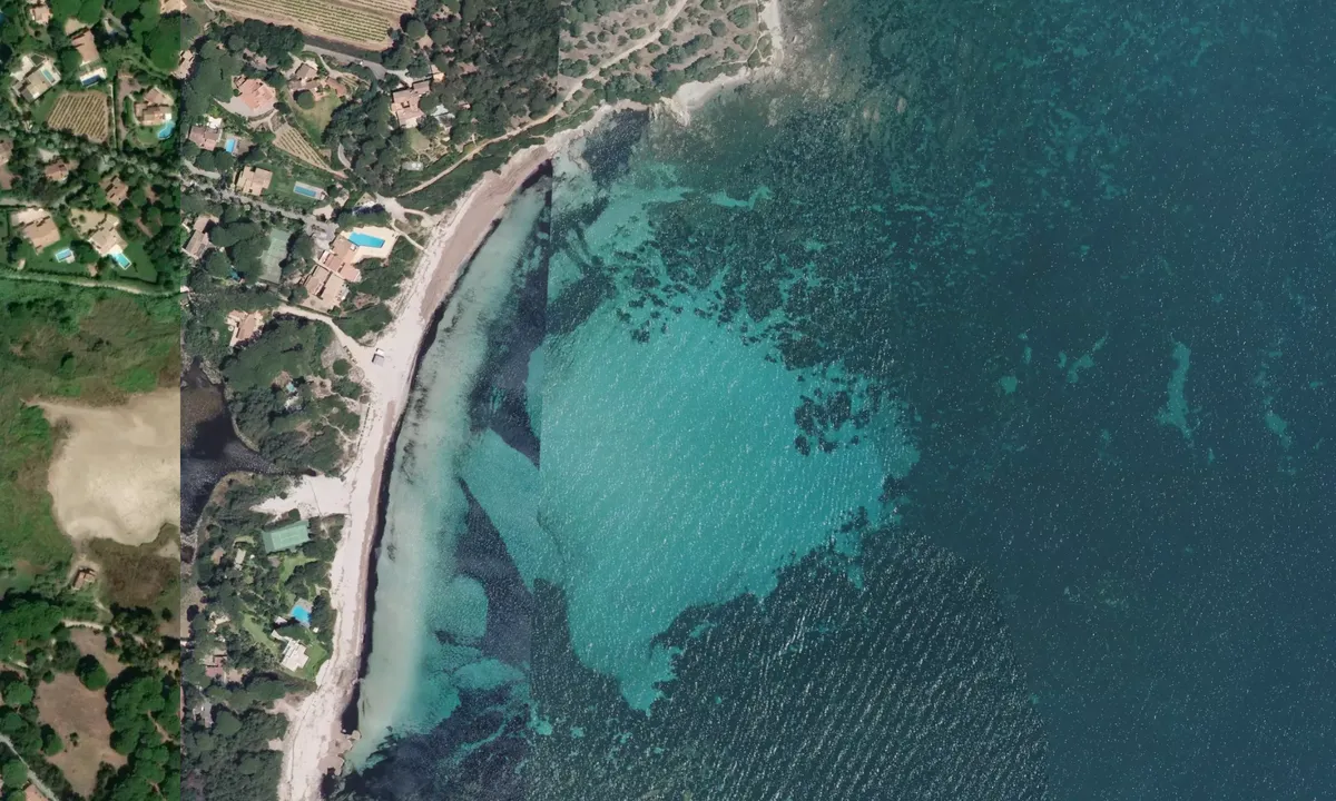 Flyfoto av Plage des Salins 1