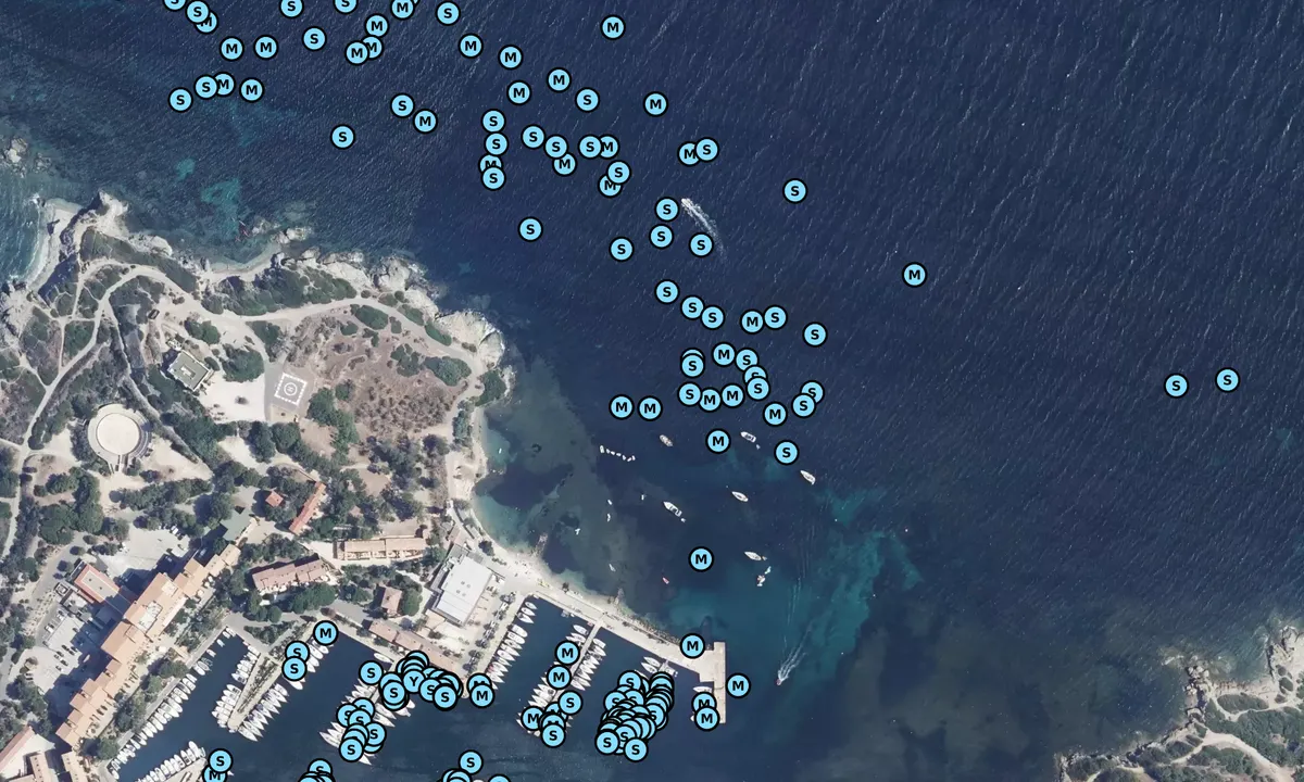 Satelite image of Plage des Salins
