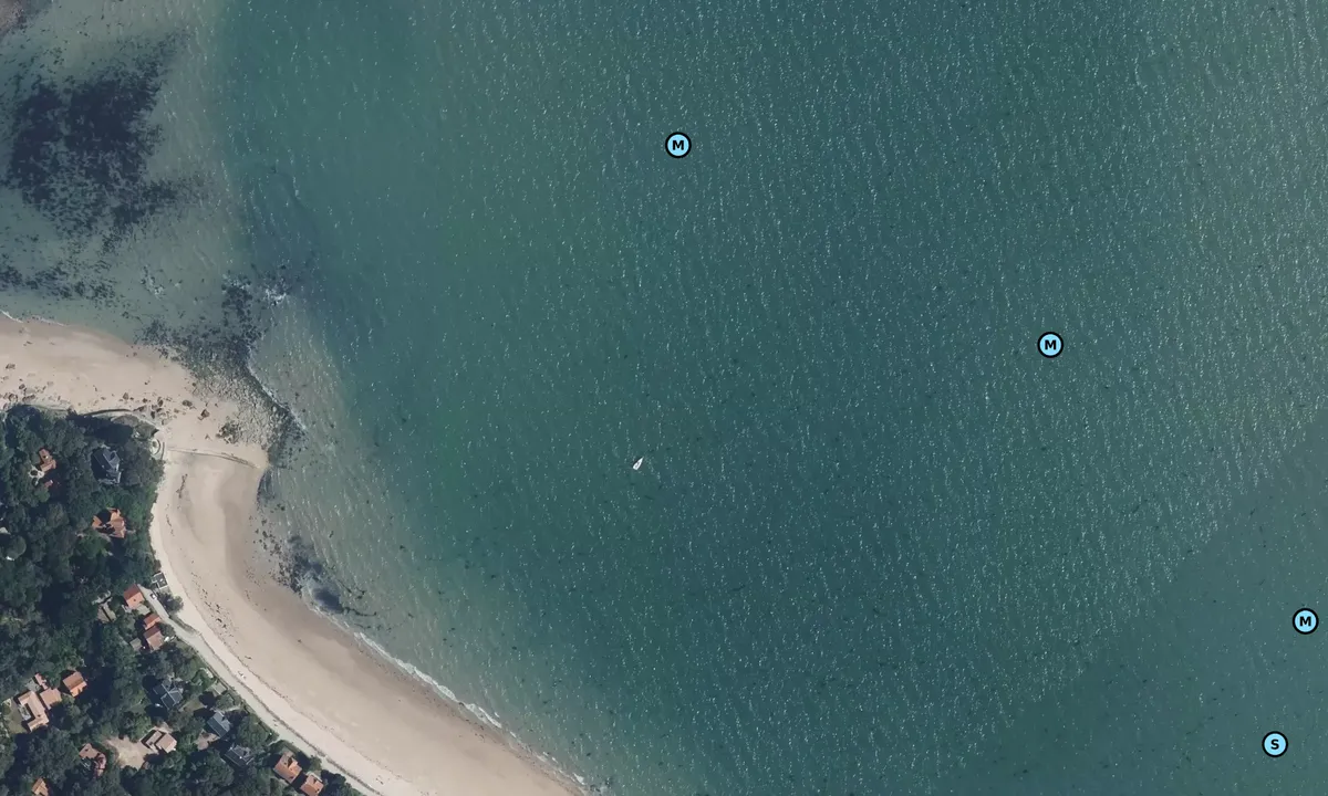 Satelite image of Plage des Souzeaux - Anse Rouge