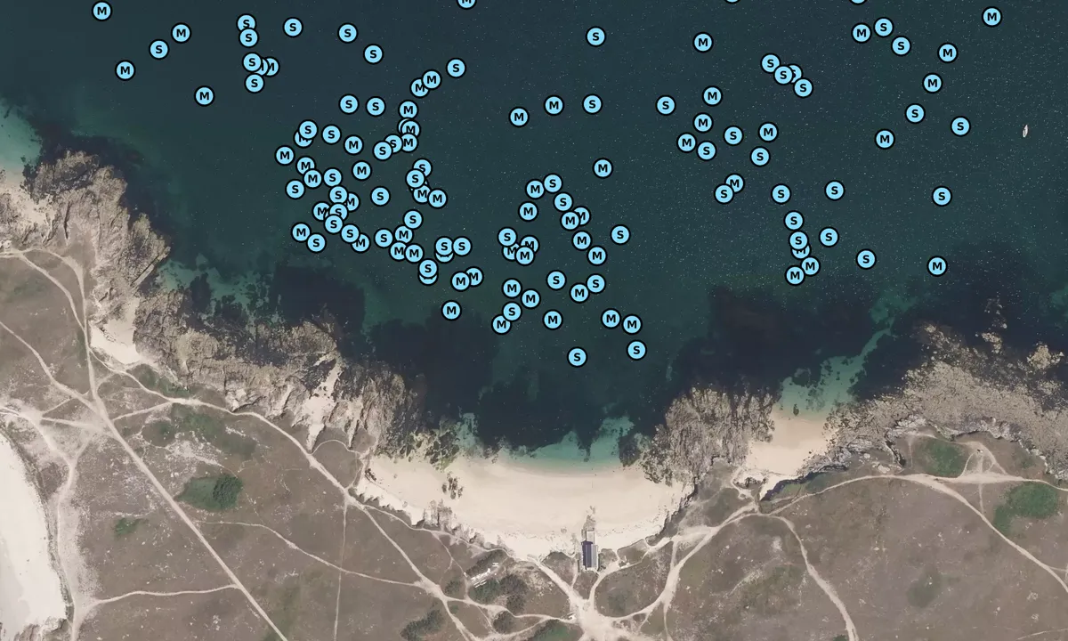 Satelite image of Plage du canot