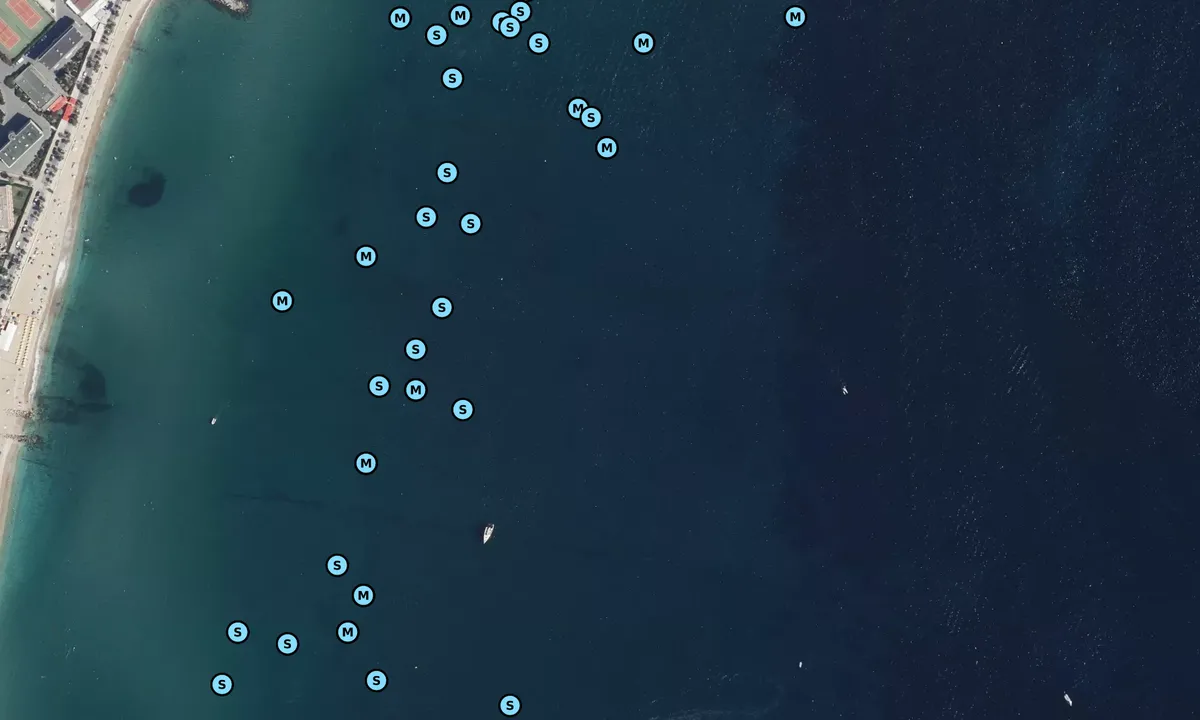 Satelite image of Plage du Lavandou