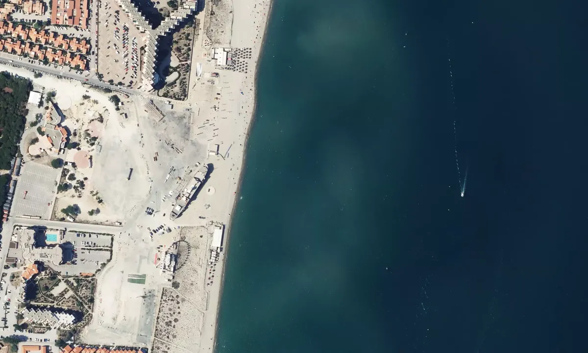 Satelite image of Plage du Lydia