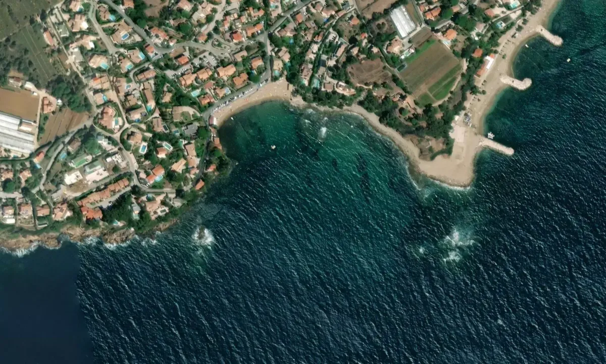 Flyfoto av Plage du Pradon